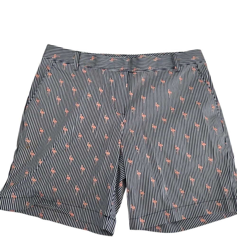IZOD Women’s Flamingo Print Shorts Sz 8 – Preppy Summer Casual Style